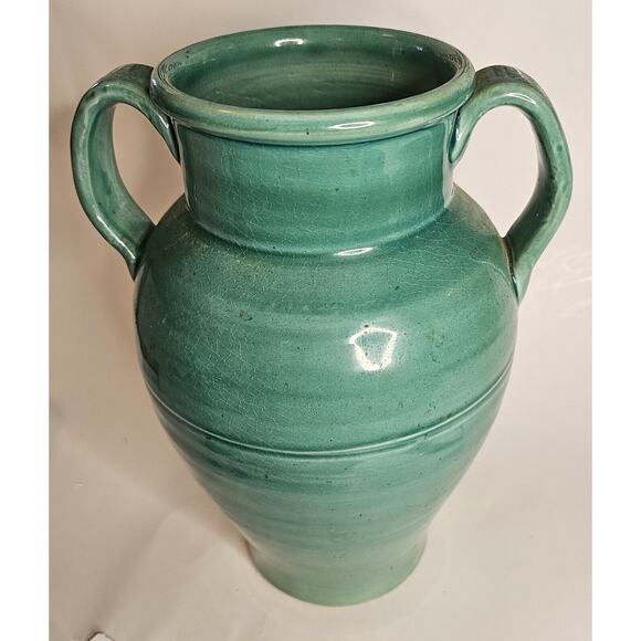 Pottery Barn Urn Vase Double Handled Great Condition - Picture 4 of 10